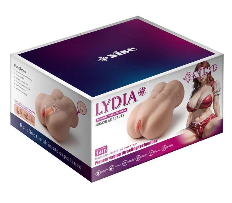 Realistic Thrusting Male Torso Sex Doll 14.33lb TPR Masturbator with Vagina