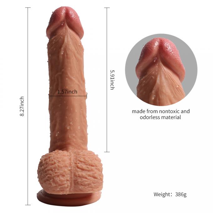 Xise Dual Densities Silicone Dildo SQ-WBD10007 flexibility demonstration