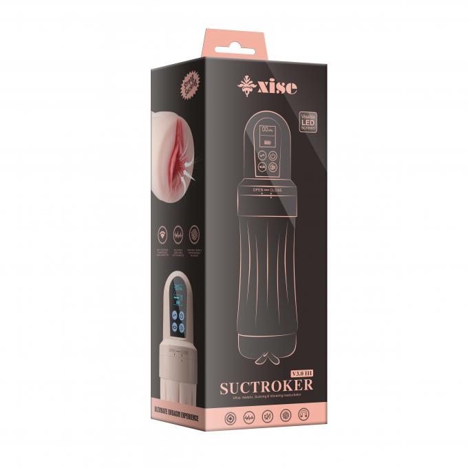 Xise Vibrating Pussy Masturbator Sucking Realistic Vagina Dual Layers With Strong Sensation For Men 4