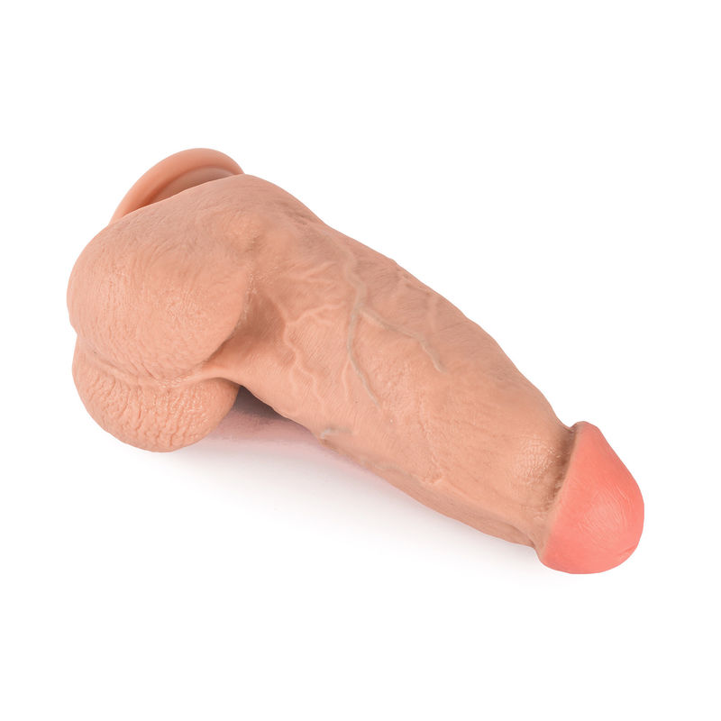 Xise PVC Dildo Dual Layers Cock For Queen Big Dildo 9.6 Inch For Adult Sex