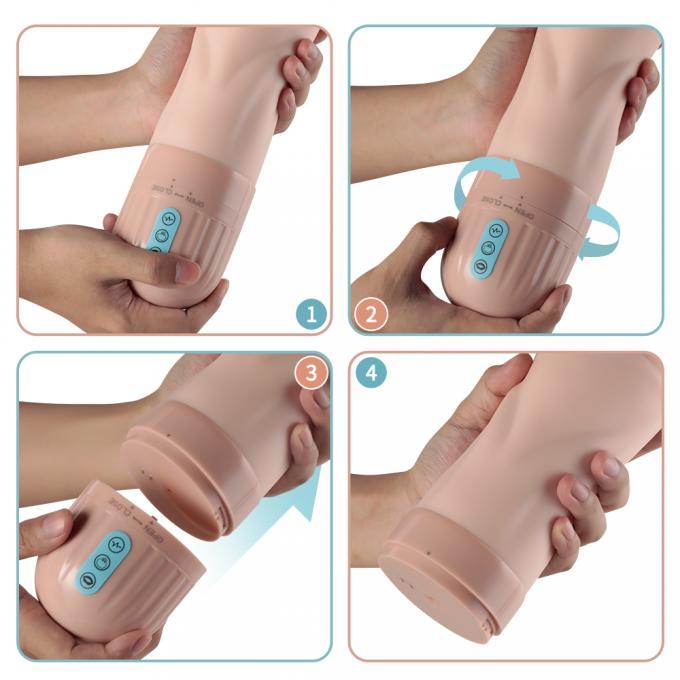 Dual Hardness Realistic Vagina Sex Toy - vibration modes