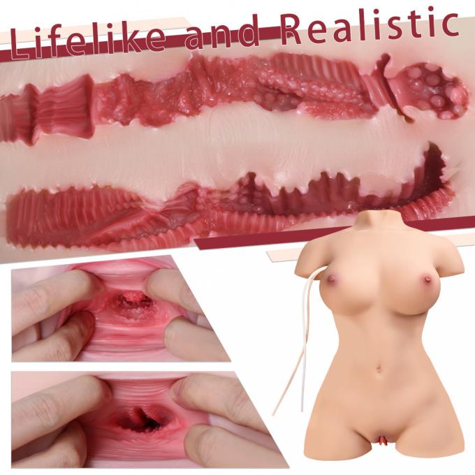 7.7kg Lifelike Sex Doll Remote Control Sucking And Vibrating Half Body Sex Doll