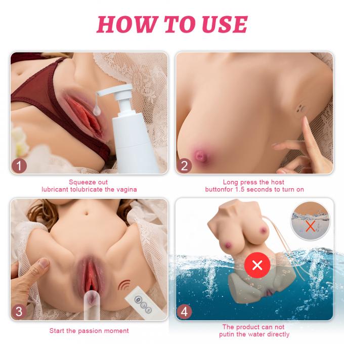 7.3Kg XISE Realistic Sex Doll Vagina Sucking Vibrating Half Body Love Doll for men