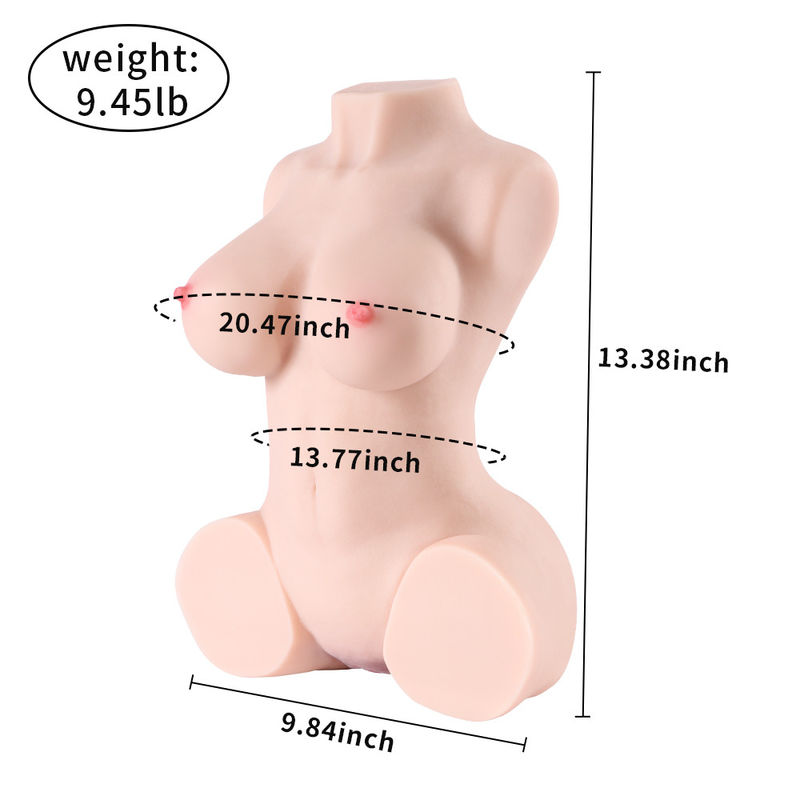 Real Feel Sex Doll Torso 4.2KG Half Body Sex Doll TPR Model For Men