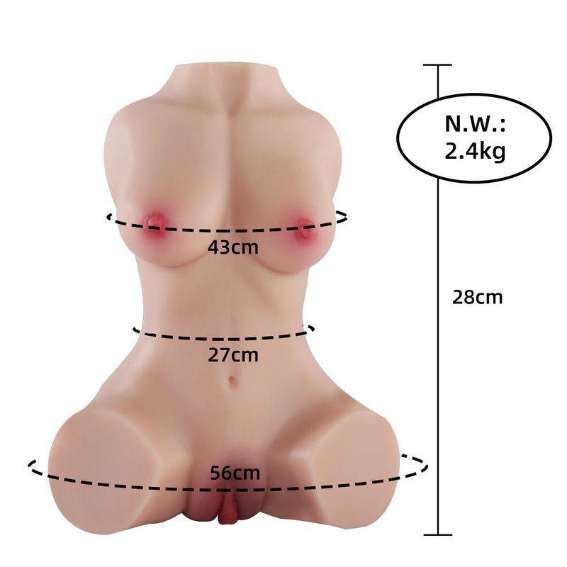 2.4KG SQ-MA20025 TPR Half Sex Doll With Realistic 3D Textures Masturbator