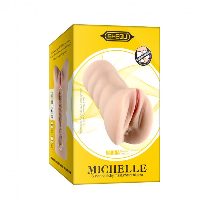 Xise Realistic Vagina Michelle Super Soft Realistic Textured Channel Pussy Stroker Toy 4