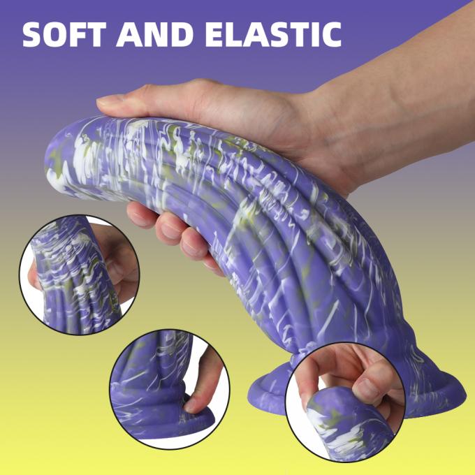 Silicone creature dildo - product in use demonstration