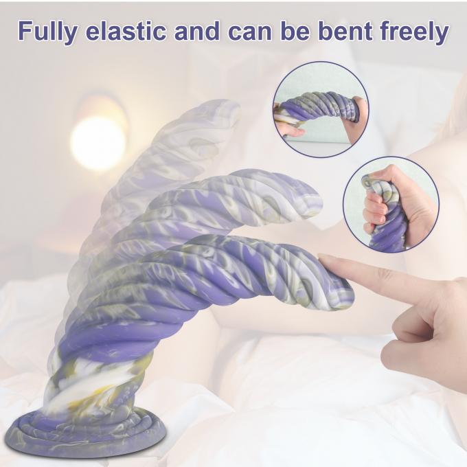 Cloudy Blue Monster Dildo color variation