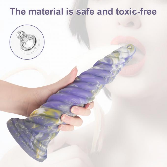 Cloudy Blue Monster Dildo quality inspection