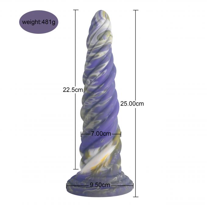 Cloudy Blue Monster Dildo production process