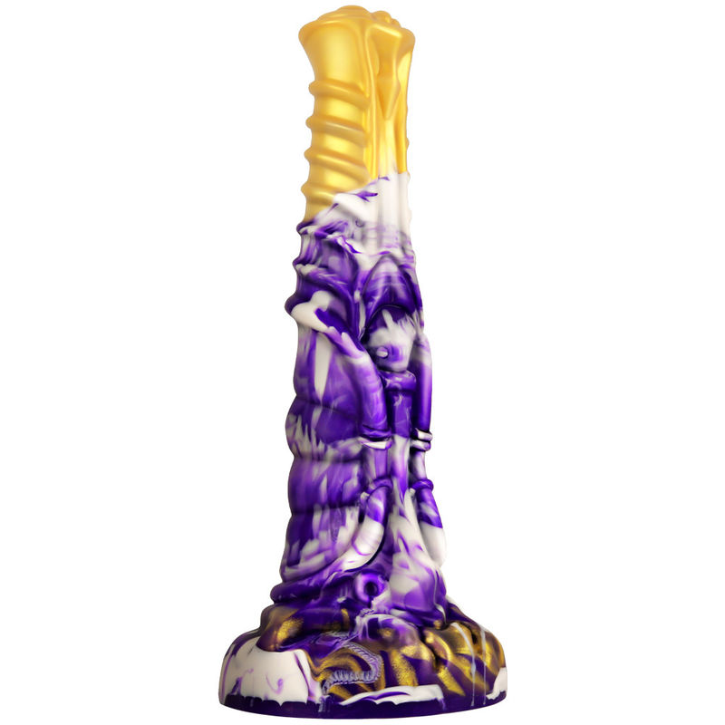 Premium Silicone Creature Dildo with Unique Textures and Full Waterproof Design