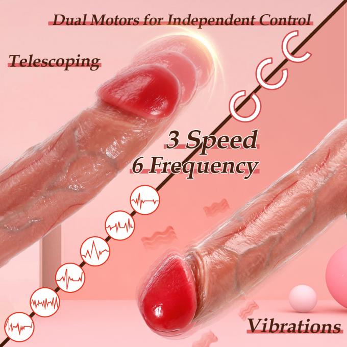 Remote Control Dildo Vibrating Dildo With 9 Thrusting & 9 Vibrating Modes 0