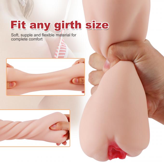 2 In 1 Realistic Vagina 3D Textured With Sexy Mouth Tight Channel Mens Pussy Stroker 1