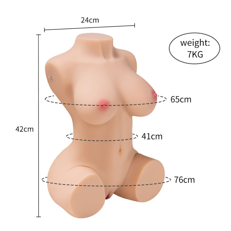 TPR Sucking Vibrating Sex Doll with Remote Control 17.6lb