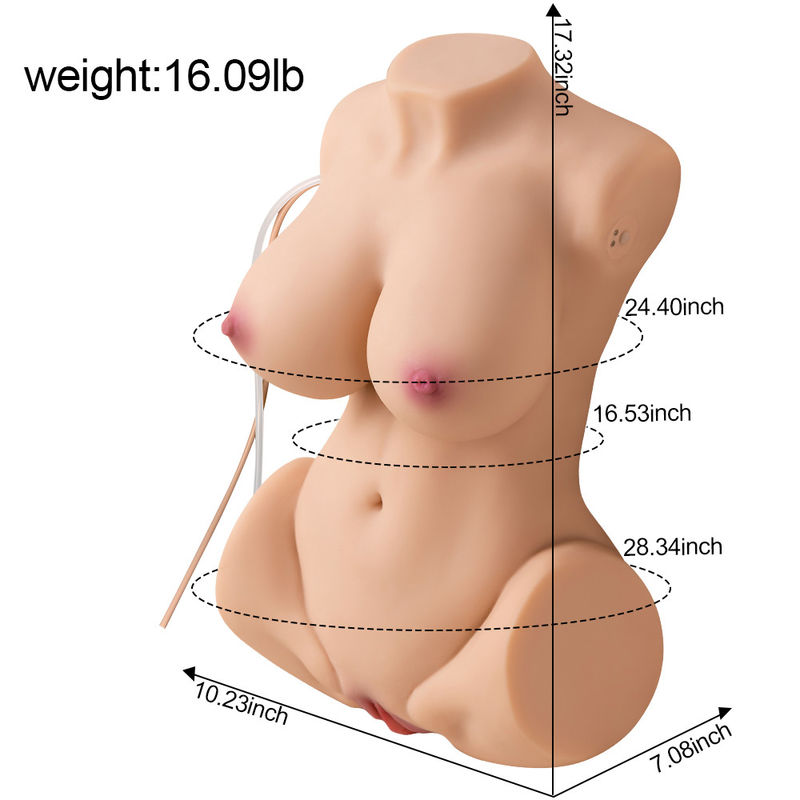 7.3Kg XISE Realistic Sex Doll Vagina Sucking Vibrating Half Body Love Doll for men