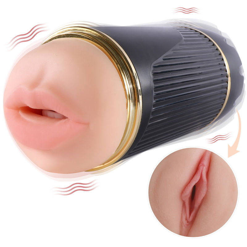 Oral And Vaginal Juicy Lamour Masturbator Toys With Vibrating Function In Color Box